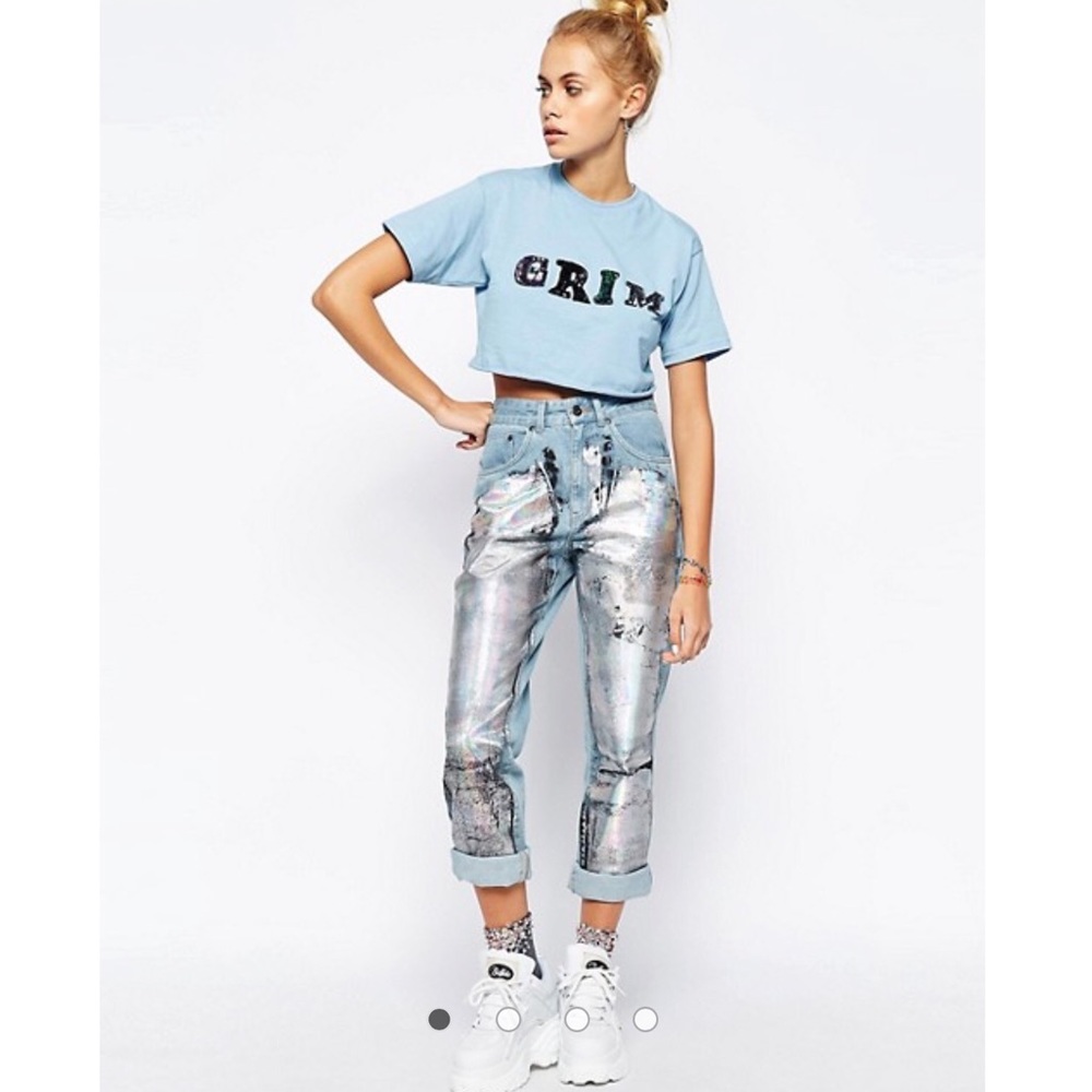 The Ragged Priest Holographic Jeans